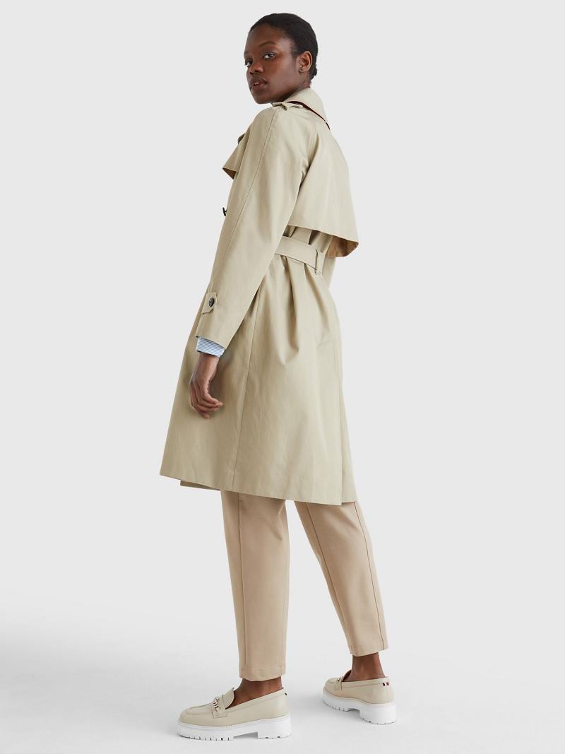 Beige Tommy Hilfiger Classic Trench Coats | NZ_W21024