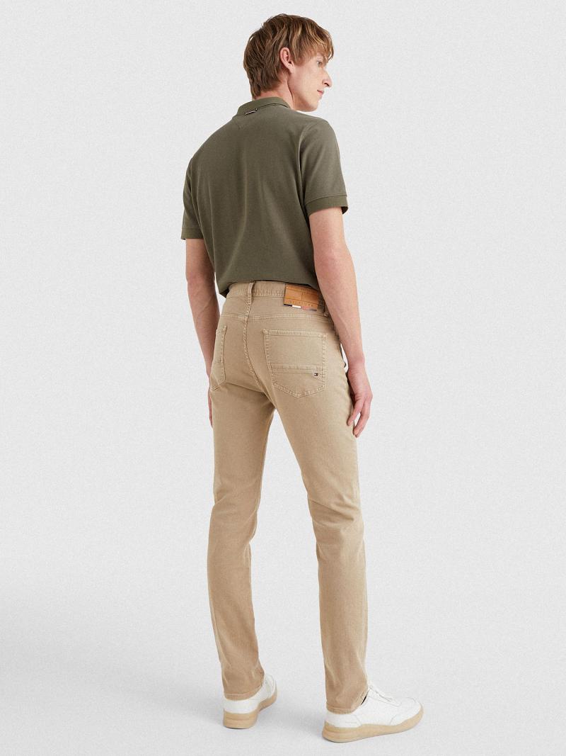 Beige Tommy Hilfiger Slim fit khaki wash Jeans | NZ_M31381