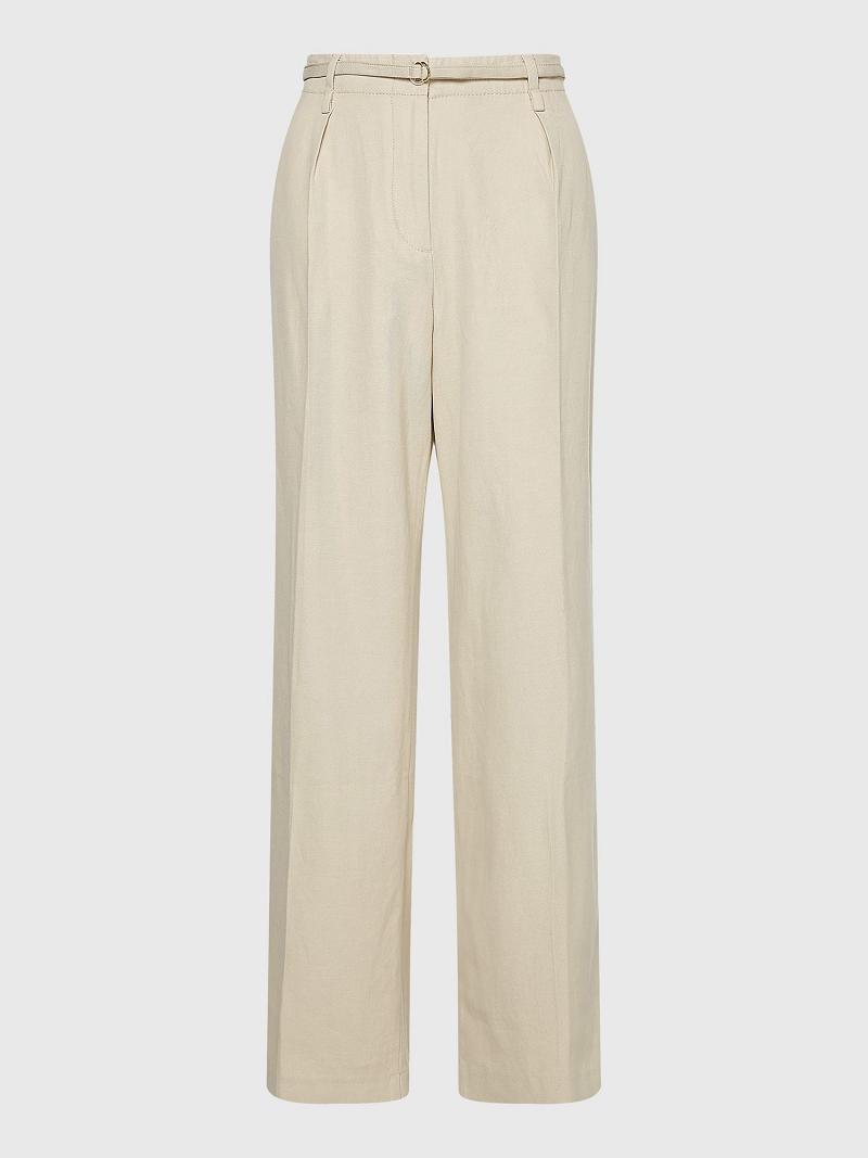 Beige Tommy Hilfiger Utility Chino Pants | NZ_W21260