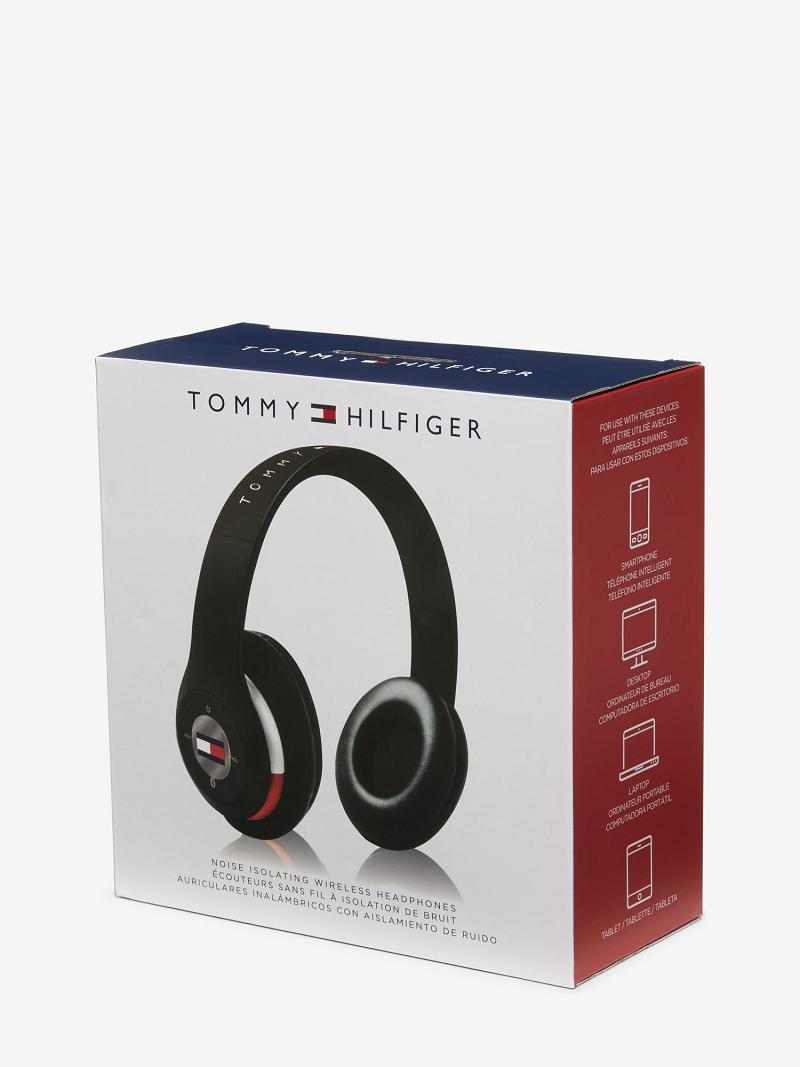 Black / Grey Tommy Hilfiger TH Wireless Headphones Technology | NZ_M31797