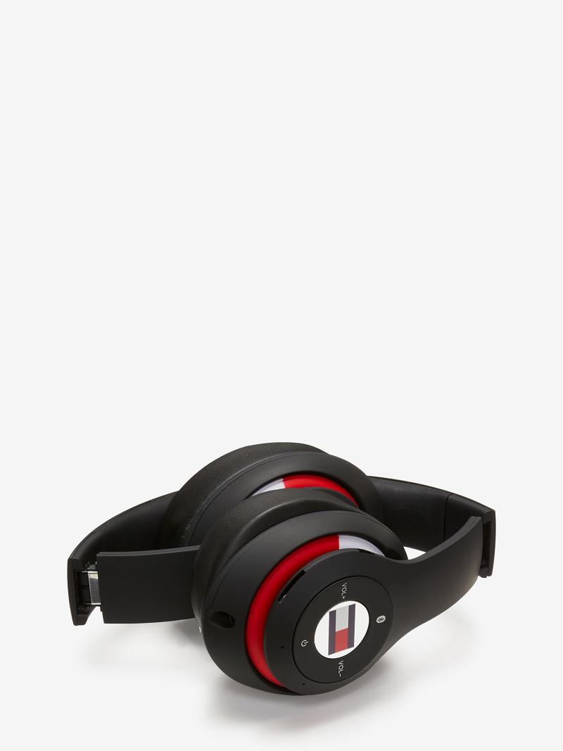 Black / Grey Tommy Hilfiger TH Wireless Headphones Technology | NZ_M31797