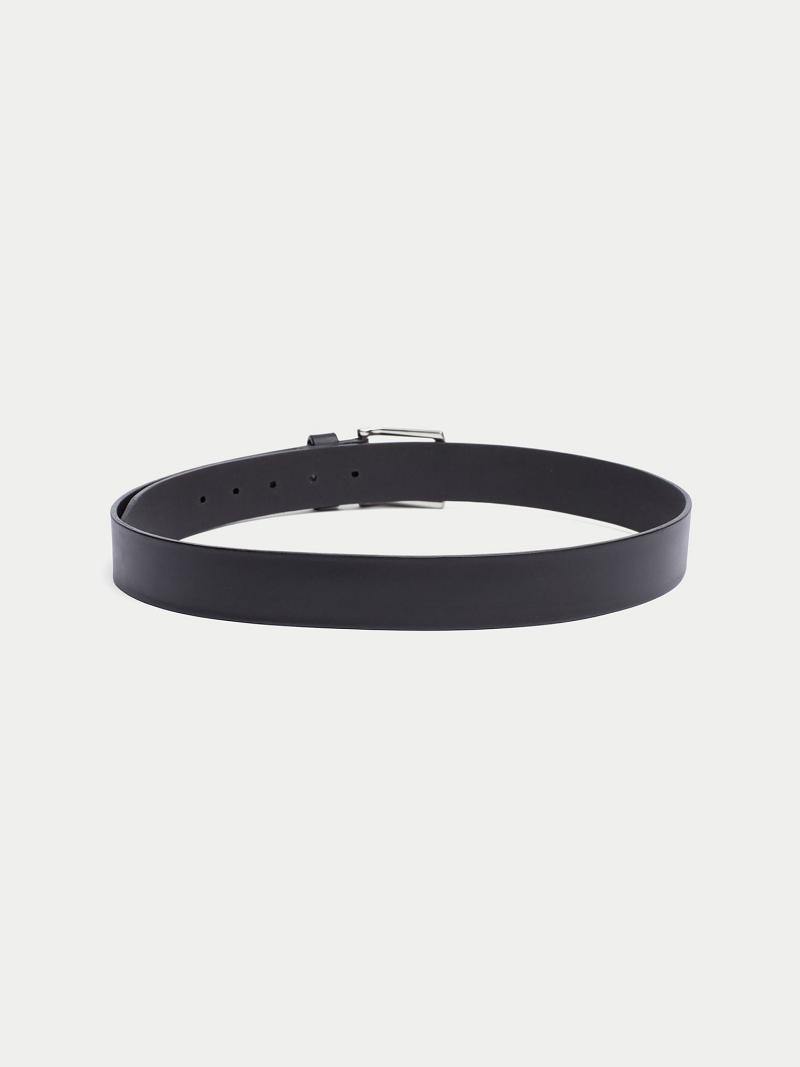 Black Tommy Hilfiger Classic Leather Belts | NZ_W31717