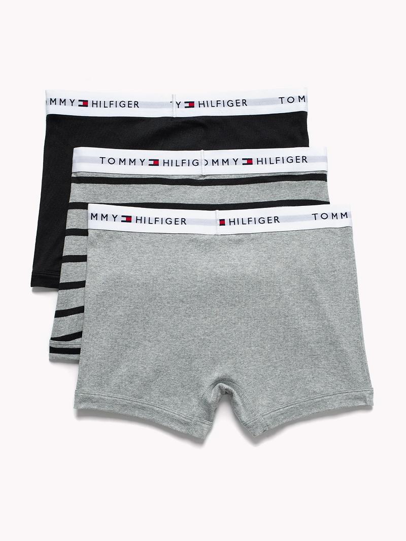 Black Tommy Hilfiger Cotton classics trunk 3pk Trunks | NZ_M31496