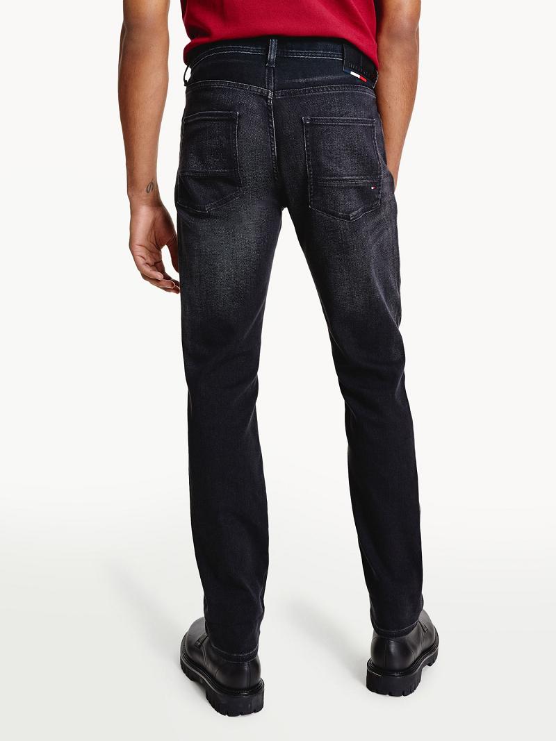 Black Tommy Hilfiger Denton straight fit wash Jeans | NZ_M31364