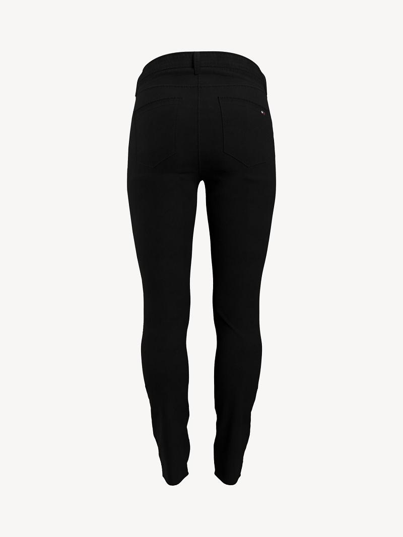 Black Tommy Hilfiger Essential High-Rise Skinny Pant Jeans | NZ_W21193