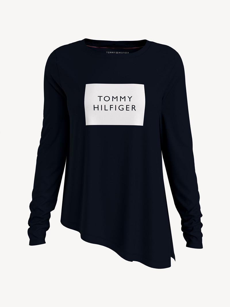 Black Tommy Hilfiger Essential Side-Tie T Shirts | NZ_W21450