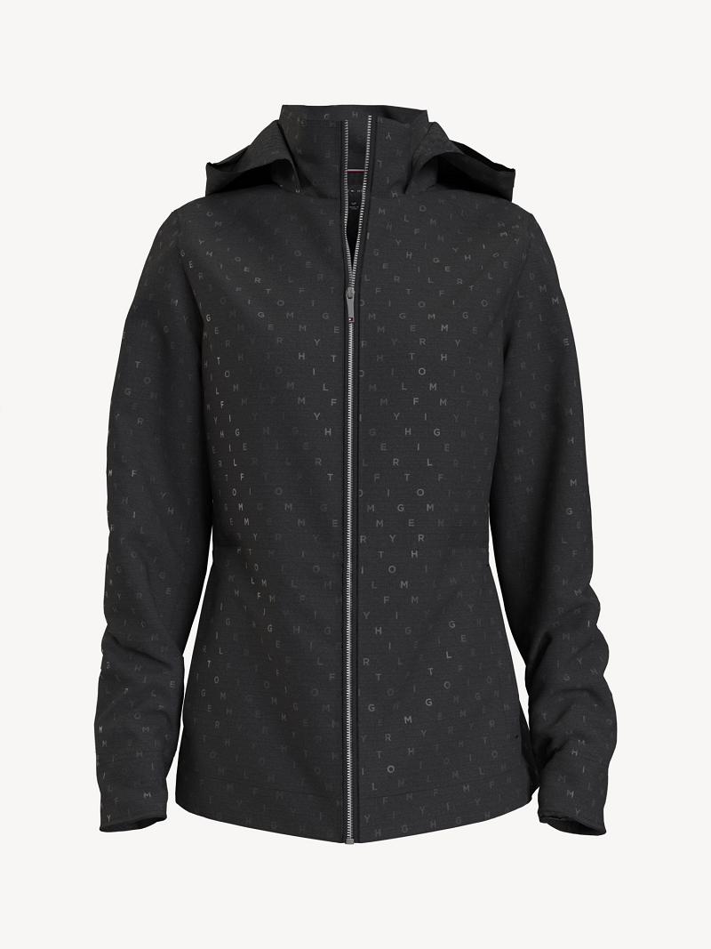 Black Tommy Hilfiger Essential Solid Yacht Jackets | NZ_W21176