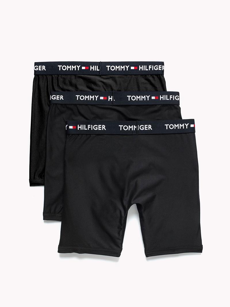 Black Tommy Hilfiger Everyday microfiber boxer brief 3pk Boxer Briefs | NZ_M31603