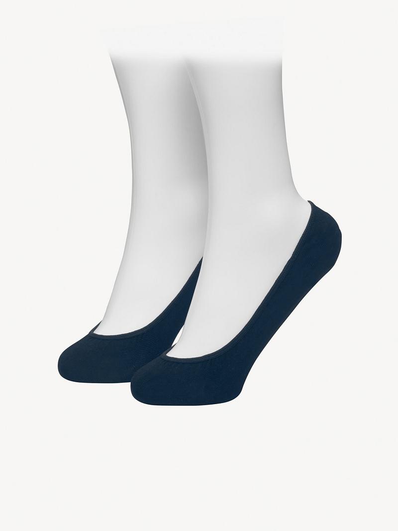 Black Tommy Hilfiger Footie 2PK Socks | NZ_W21662