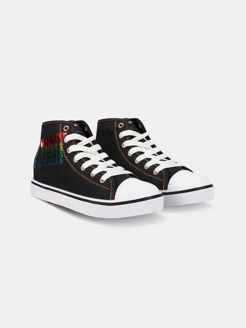 Black Tommy Hilfiger Heelys® Tommy Love High Top Sneakers | NZ_B2238