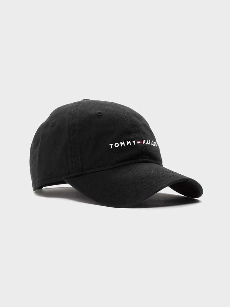 Black Tommy Hilfiger Hilfiger Hats | NZ_M31729