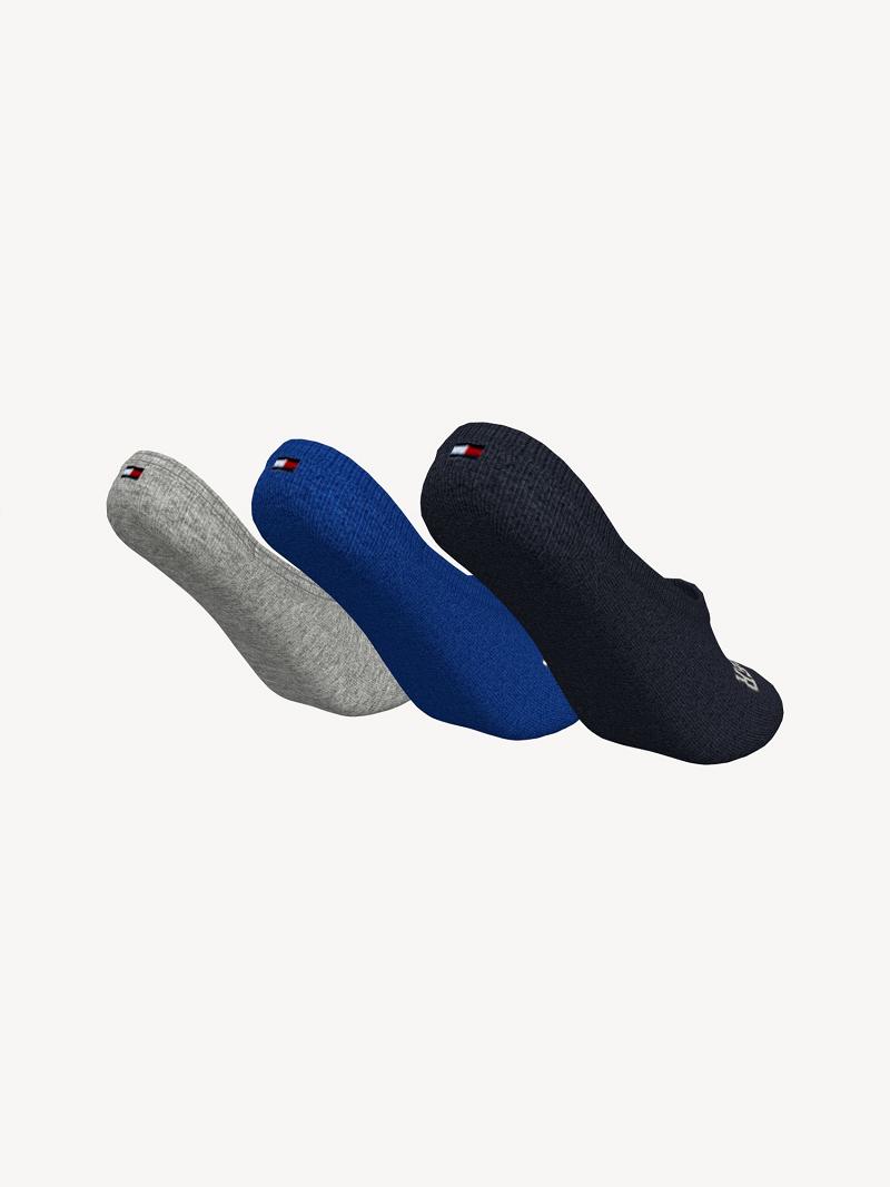 Black Tommy Hilfiger Liner 3PK Socks | NZ_B2292