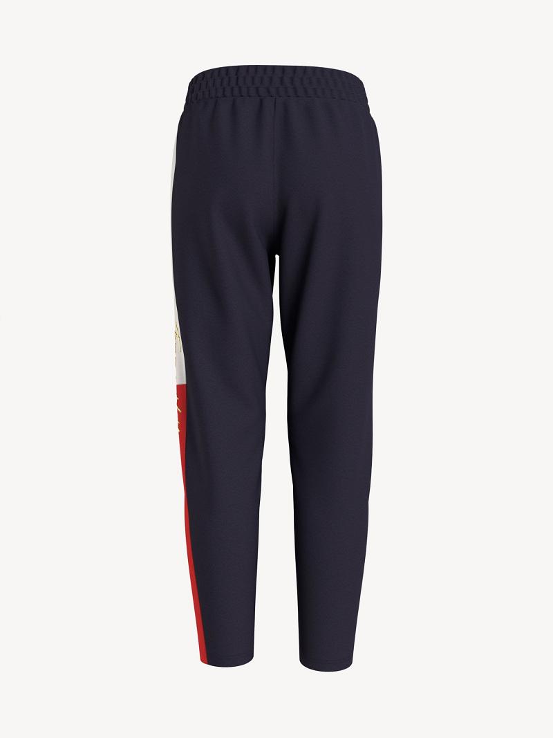 Black Tommy Hilfiger Logo Sweatpants | NZ_G1180