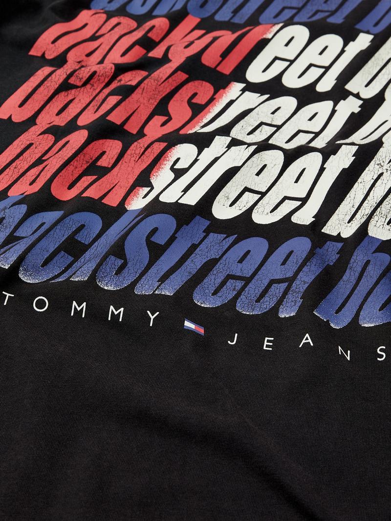 Black Tommy Hilfiger Organic Cotton Backstreet Boys T Shirts | NZ_W21464