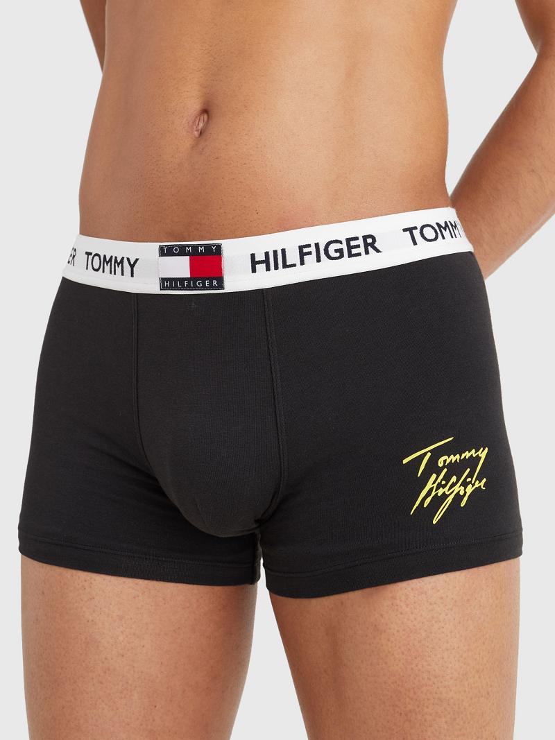 Black Tommy Hilfiger Organic cotton signature trunk Trunks | NZ_M31522