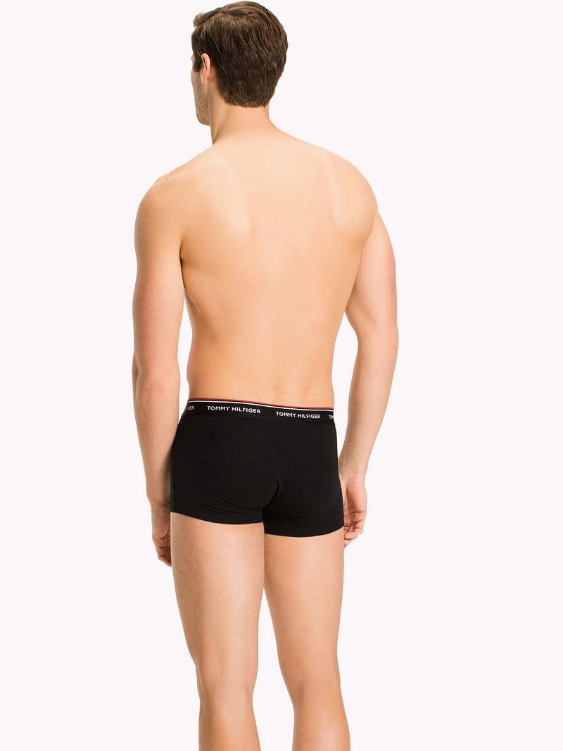 Black Tommy Hilfiger Premium essentials low rise trunk 3pk Trunks | NZ_M31527