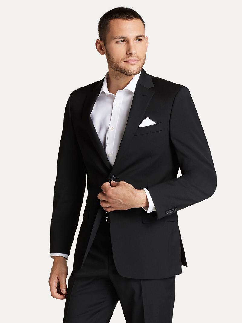 Black Tommy Hilfiger Regular fit essential twill Blazers | NZ_M31477