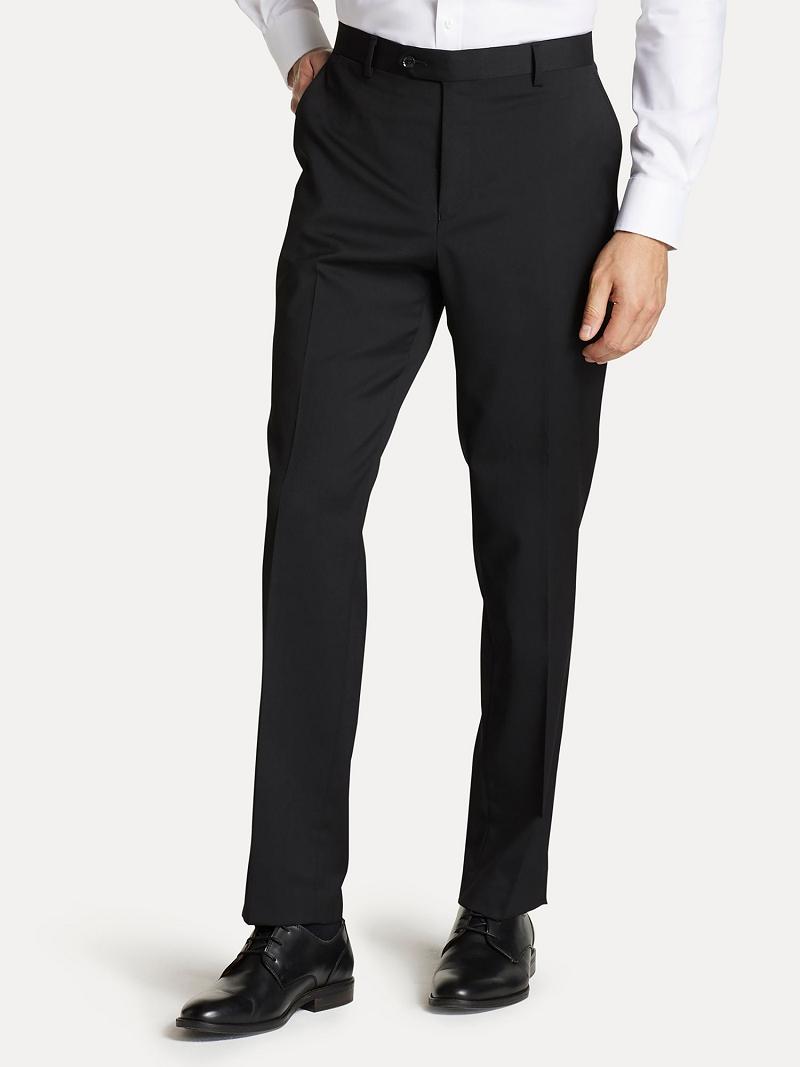 Black Tommy Hilfiger Regular fit in twill Suits | NZ_M31184