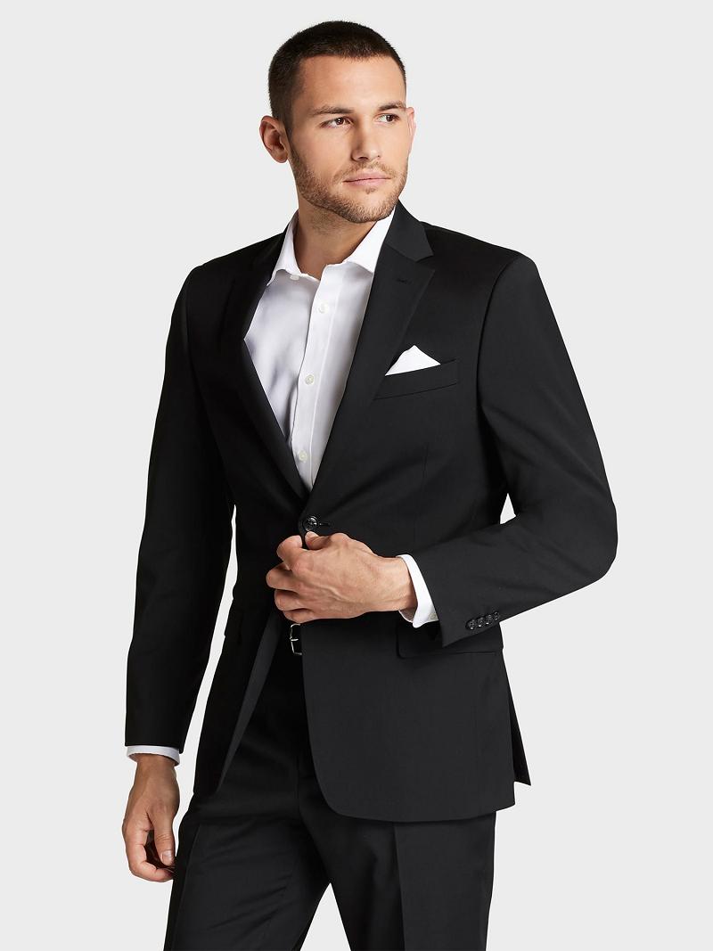 Black Tommy Hilfiger Regular fit wool Blazers | NZ_M31484