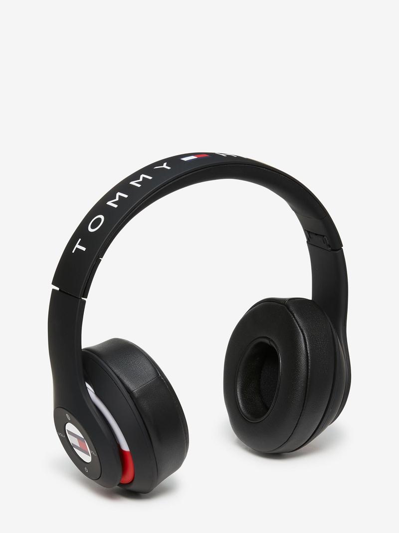 Black Tommy Hilfiger TH Wireless Headphones Technology | NZ_W21699