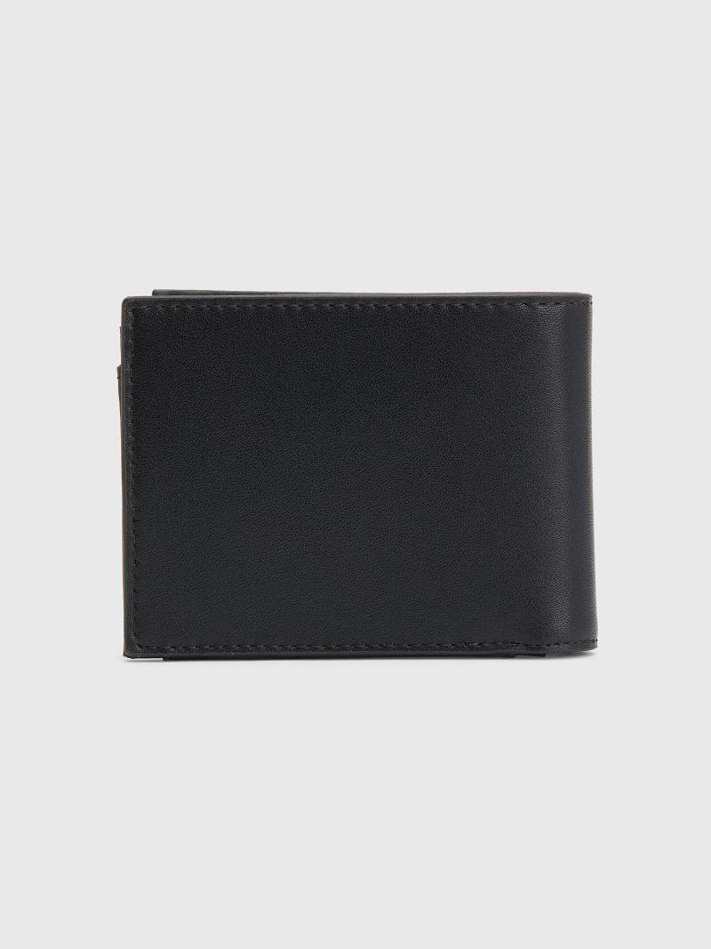 Black Tommy Hilfiger TJ Utility Coin & Card Wallets | NZ_M31814