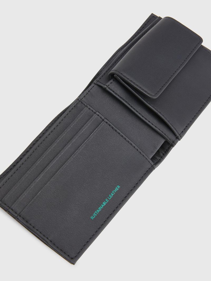 Black Tommy Hilfiger TJ Utility Coin & Card Wallets | NZ_M31814