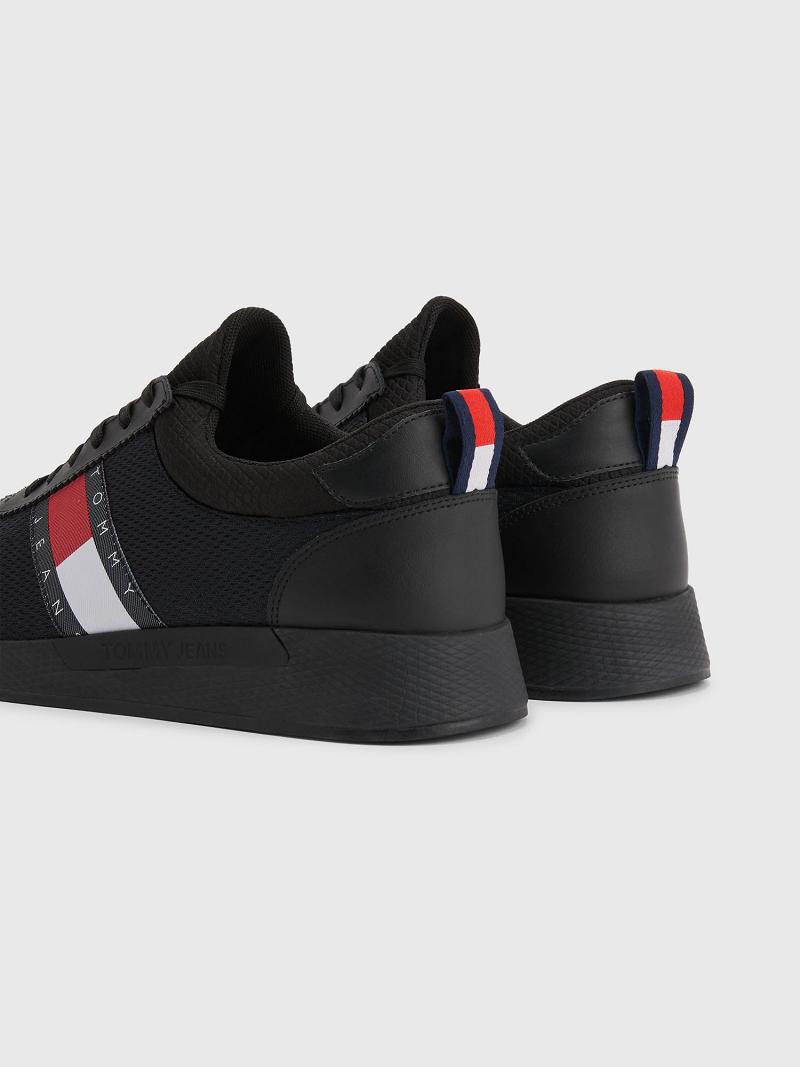 Black Tommy Hilfiger Tj running Casual Shoes | NZ_M31680