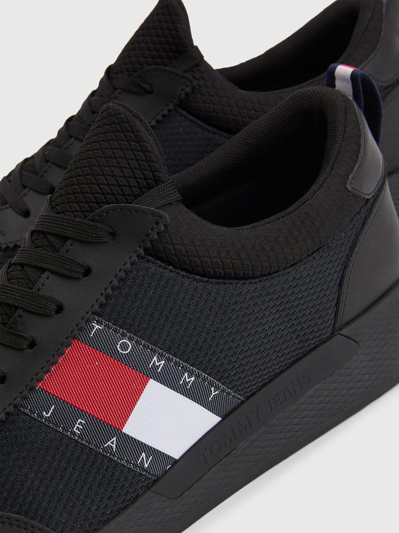 Black Tommy Hilfiger Tj running Casual Shoes | NZ_M31680