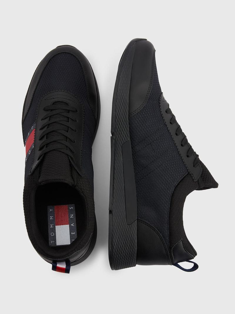 Black Tommy Hilfiger Tj running Casual Shoes | NZ_M31680