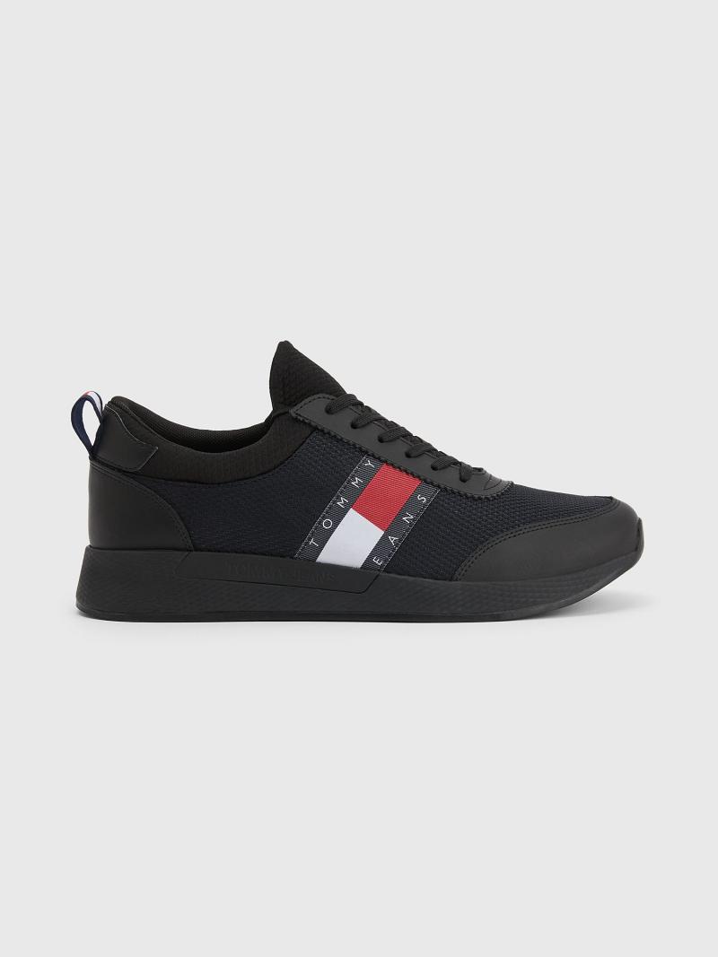 Black Tommy Hilfiger Tj running Casual Shoes | NZ_M31680