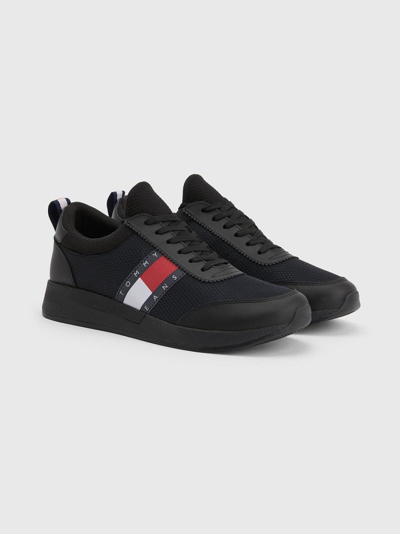 Black Tommy Hilfiger Tj running Casual Shoes | NZ_M31680