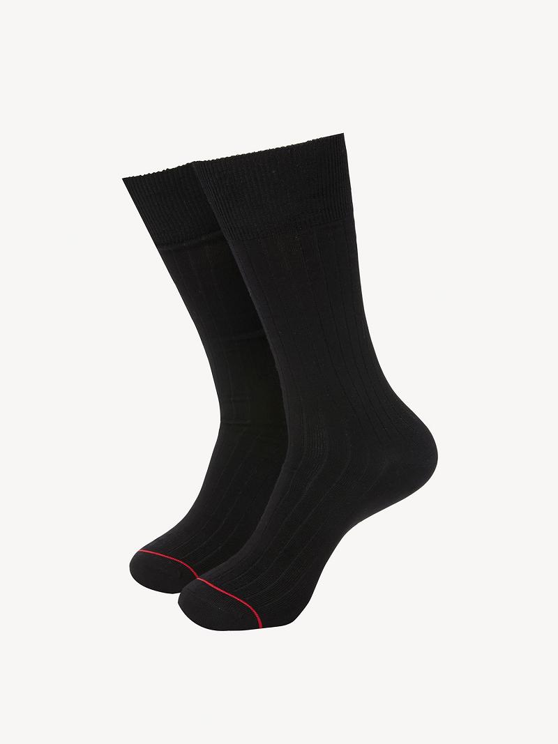 Black Tommy Hilfiger Trouser 2PK Socks | NZ_M31756