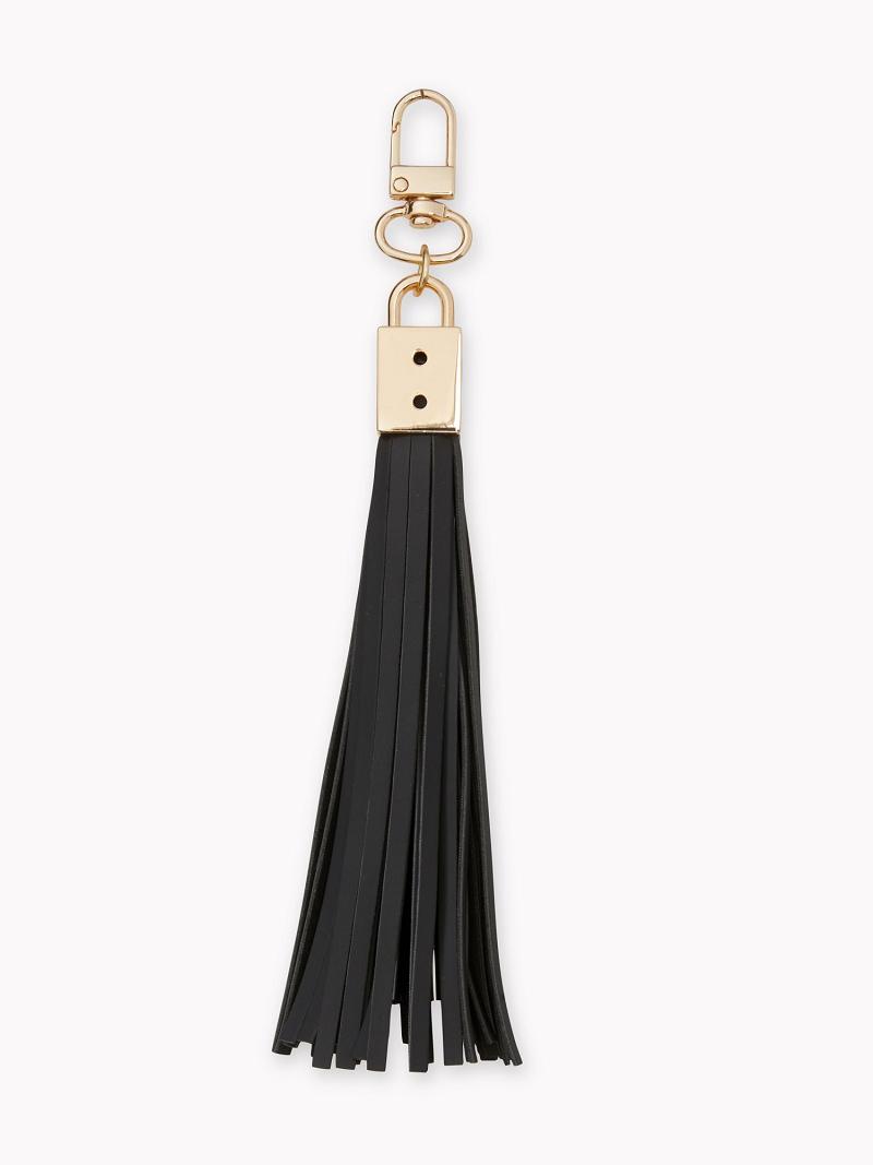 Black Tommy Hilfiger USB Tassel Technology | NZ_M31799