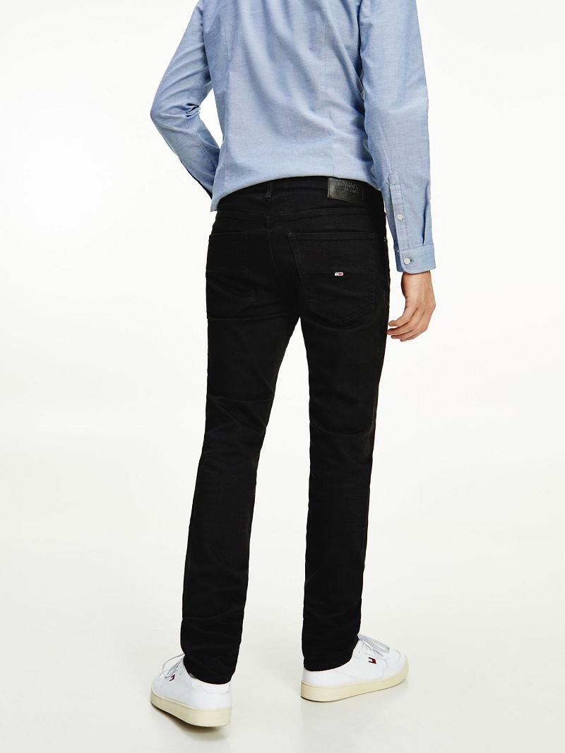 Black Tommy Hilfiger wash slim fit Jeans | NZ_M31392