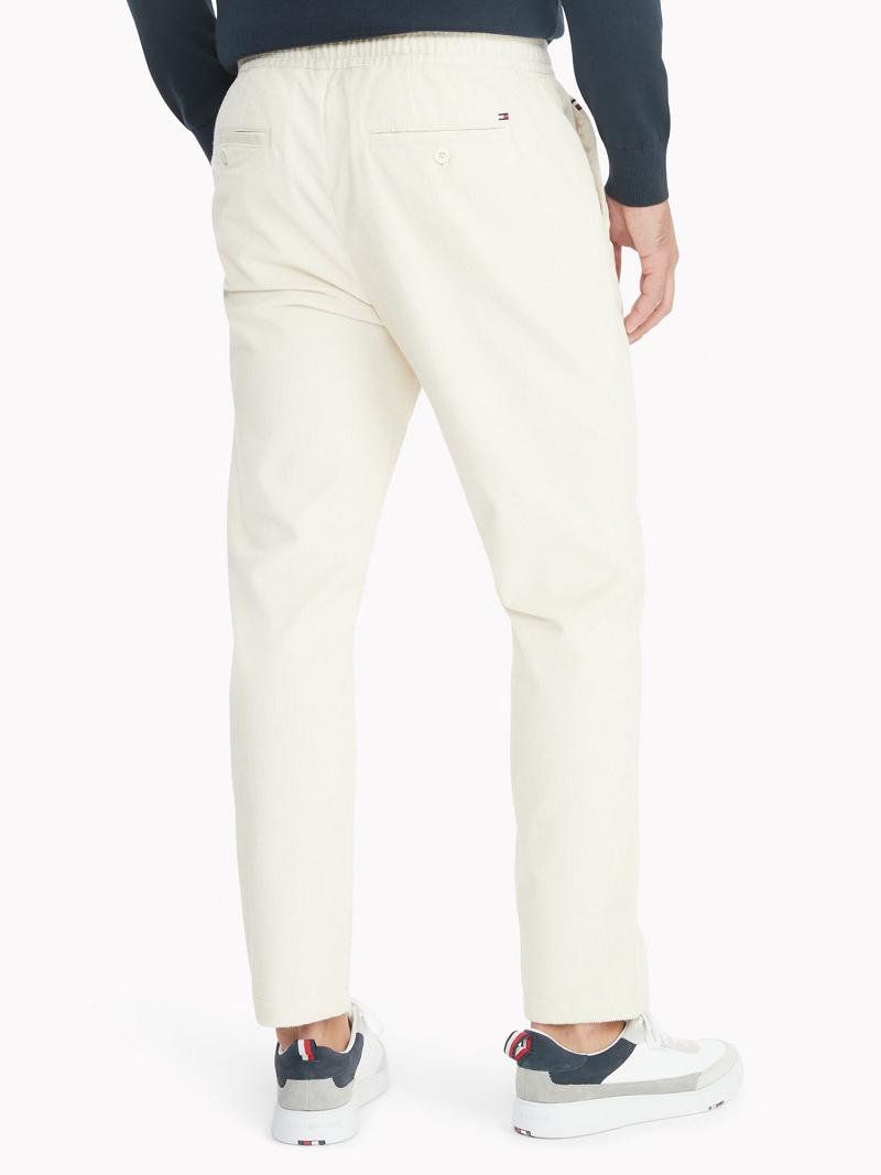 Black / White Tommy Hilfiger Essential corduroy Jogger | NZ_M31345