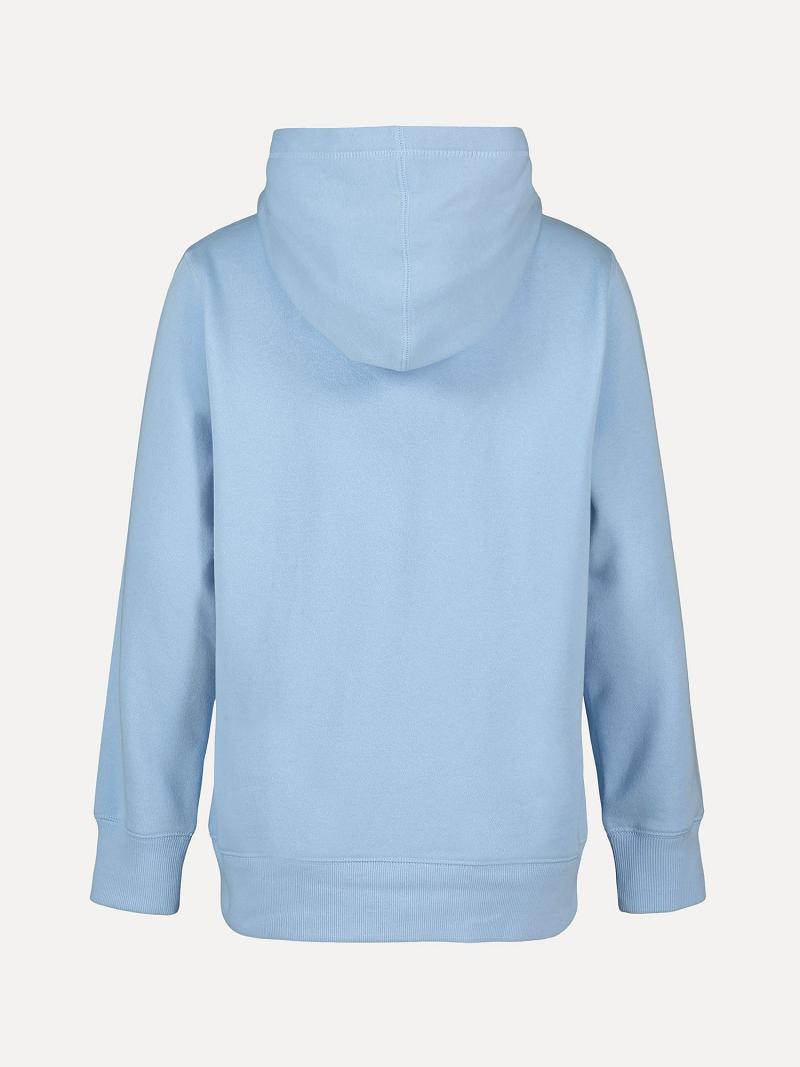 Blue Tommy Hilfiger Big Tonal Logo Hoodies | NZ_B2019