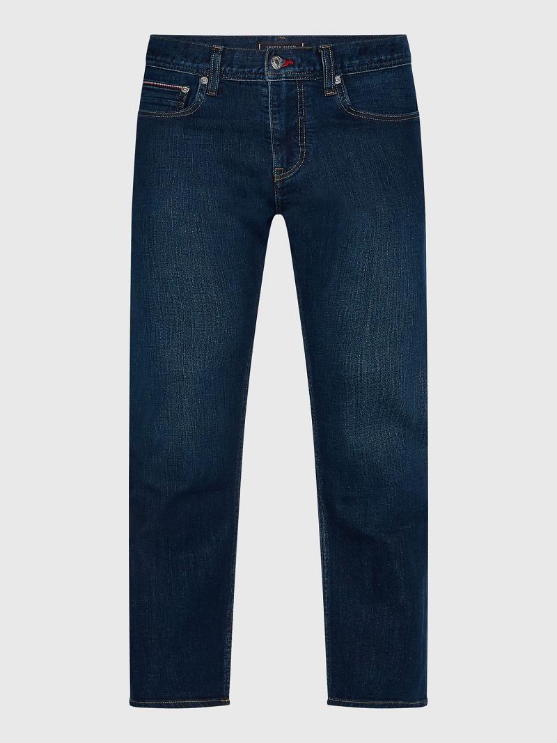 Blue Tommy Hilfiger Big and tall regular fit indigo wash Jeans | NZ_M31358