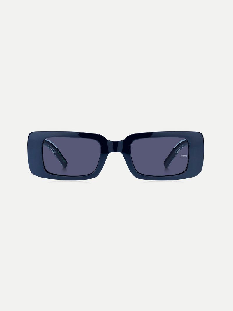 Blue Tommy Hilfiger Block Frame Sunglasses | NZ_M31769