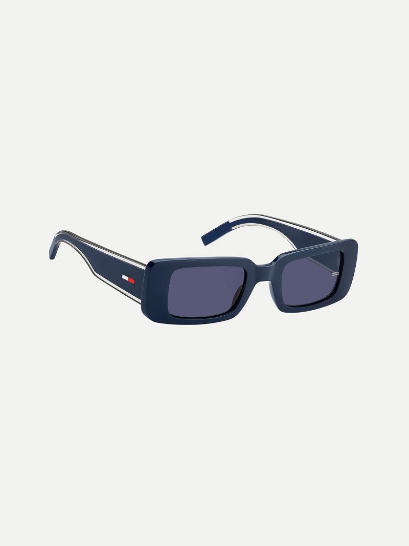 Blue Tommy Hilfiger Block Frame Sunglasses | NZ_M31769