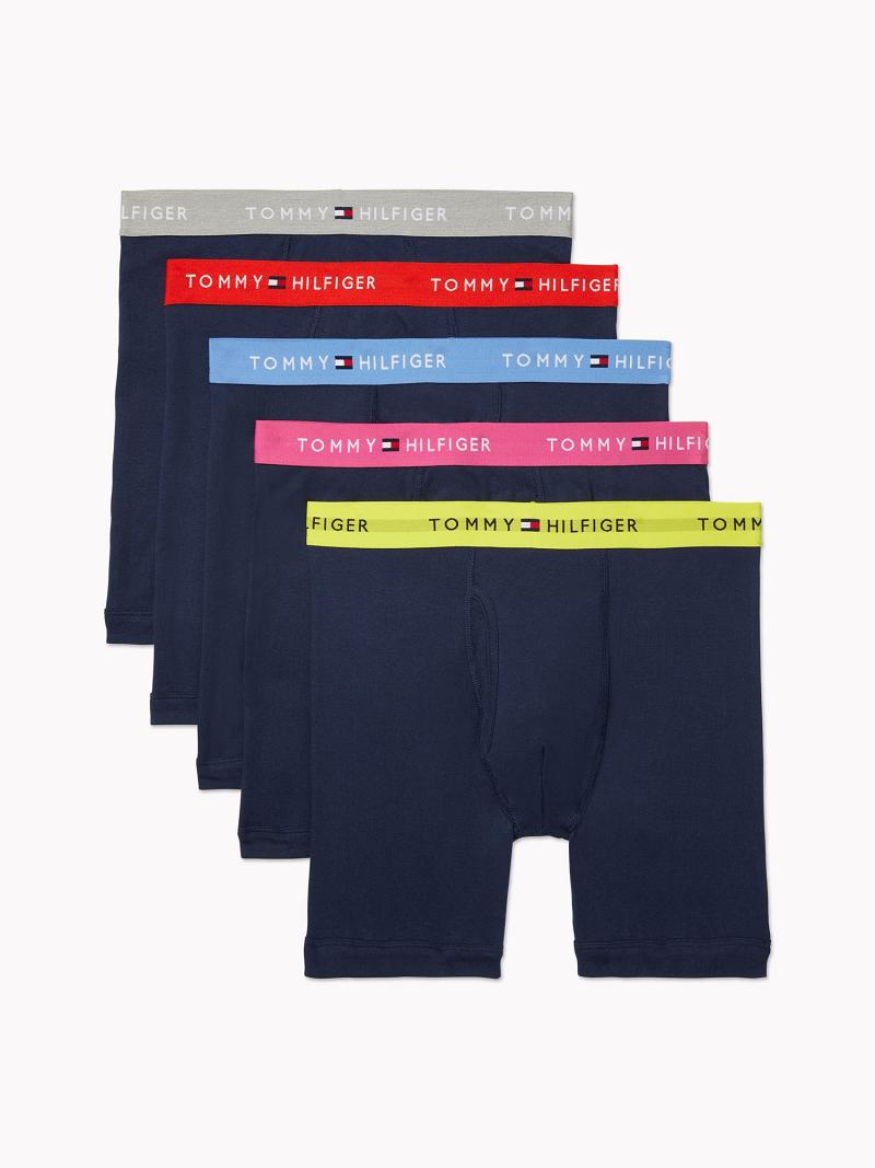 Blue Tommy Hilfiger Cotton classics boxer brief 5pk Boxer Briefs | NZ_M31586