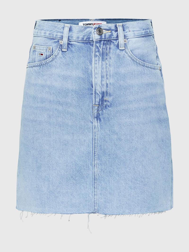 Blue Tommy Hilfiger Denim Mini Skirts | NZ_W21324