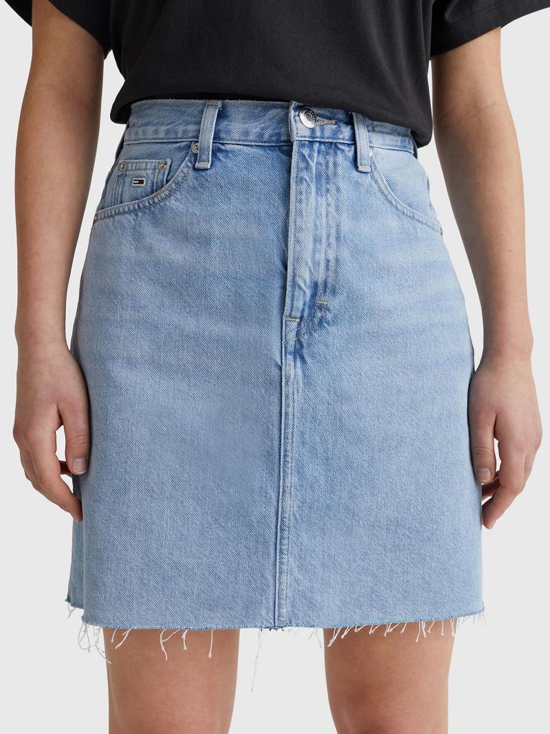 Blue Tommy Hilfiger Denim Mini Skirts | NZ_W21324