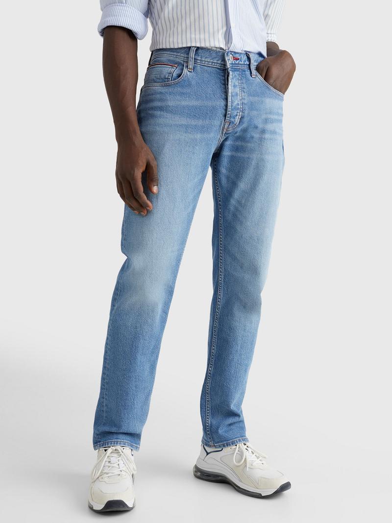 Blue Tommy Hilfiger Denton straight fit organic cotton Jeans | NZ_M31362