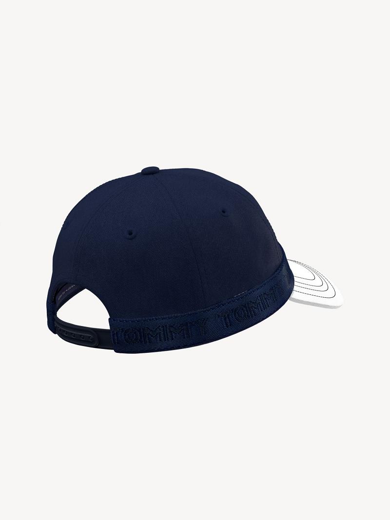 Blue Tommy Hilfiger Flag Baseball Hats | NZ_G1356