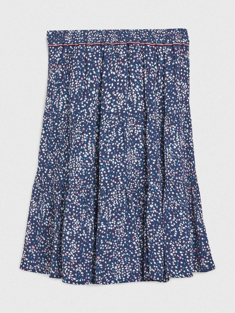 Blue Tommy Hilfiger Floral Skirts | NZ_G1169