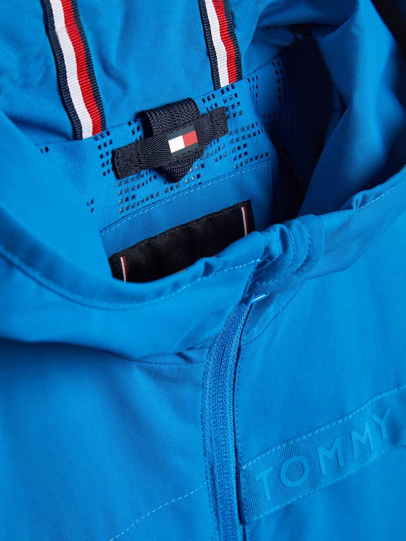 Blue Tommy Hilfiger Hooded Parka Jackets | NZ_B2038