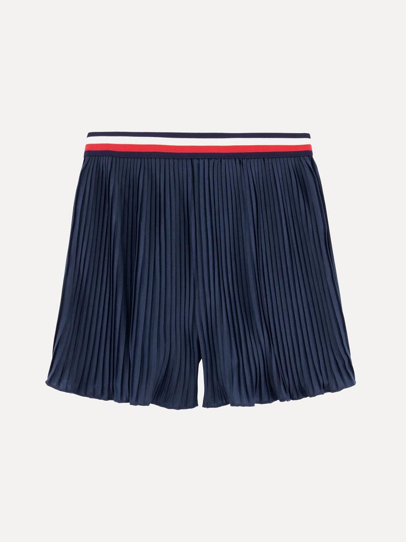 Blue Tommy Hilfiger Little Pleated Skort Skorts | NZ_G1176