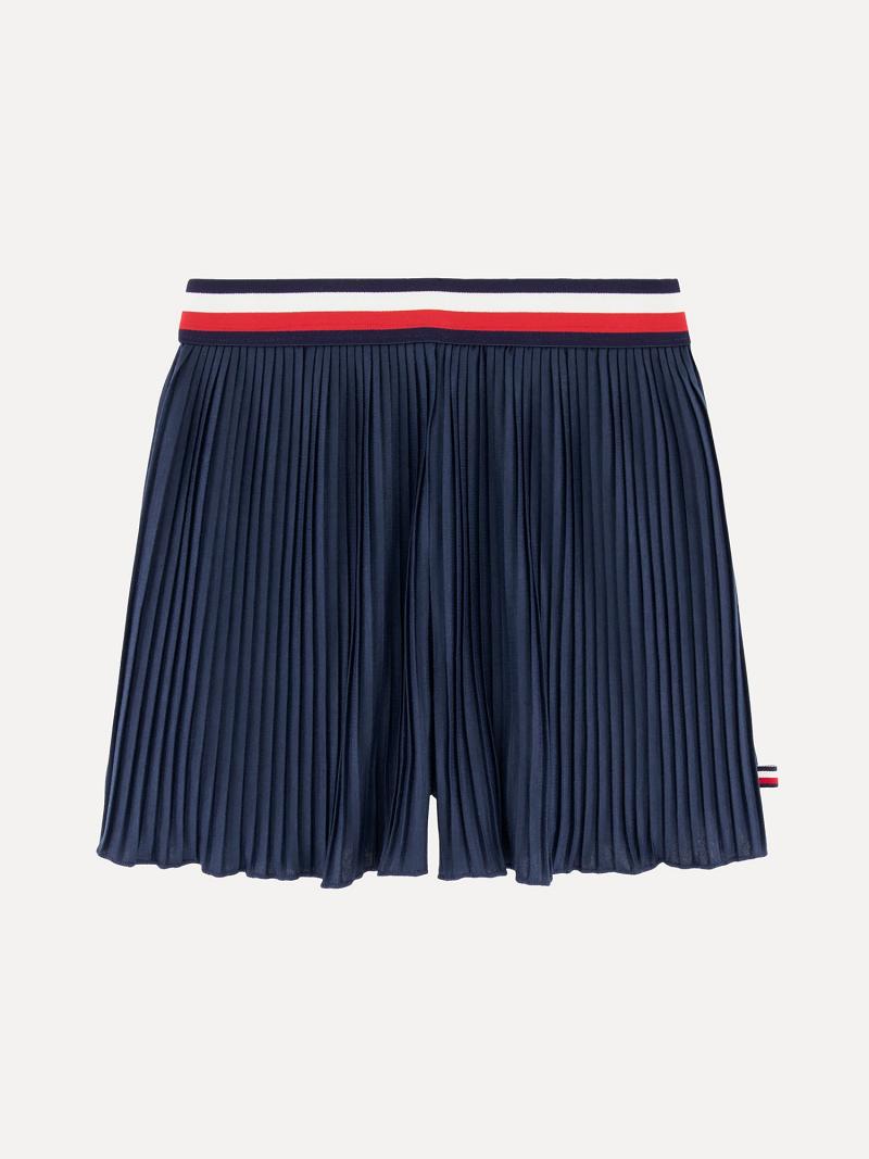 Blue Tommy Hilfiger Little Pleated Skort Skorts | NZ_G1176