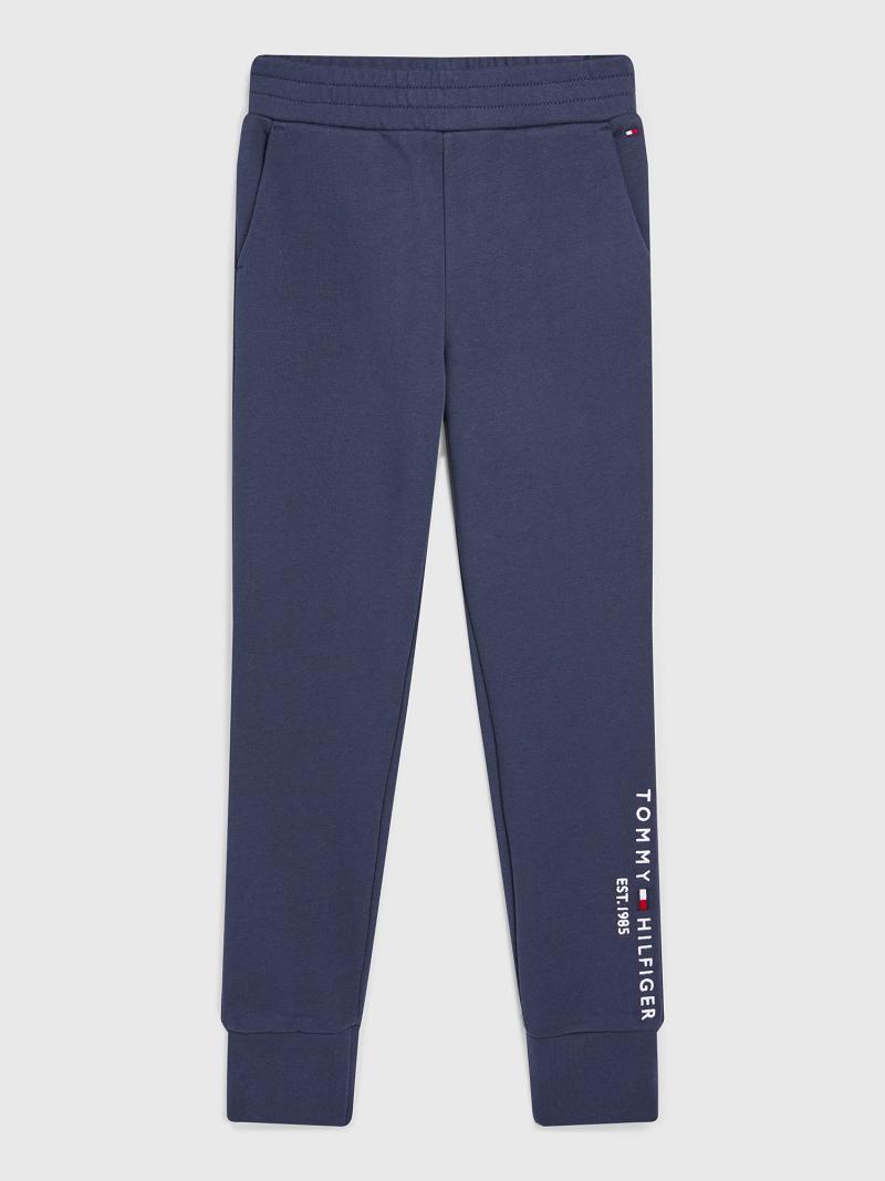 Blue Tommy Hilfiger Logo Sweatpants | NZ_G1179