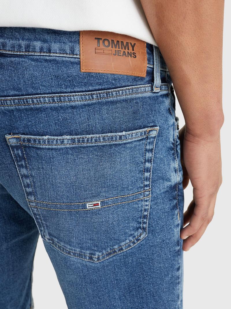 Blue Tommy Hilfiger Medium wash mid rise slim fit Jeans | NZ_M31371